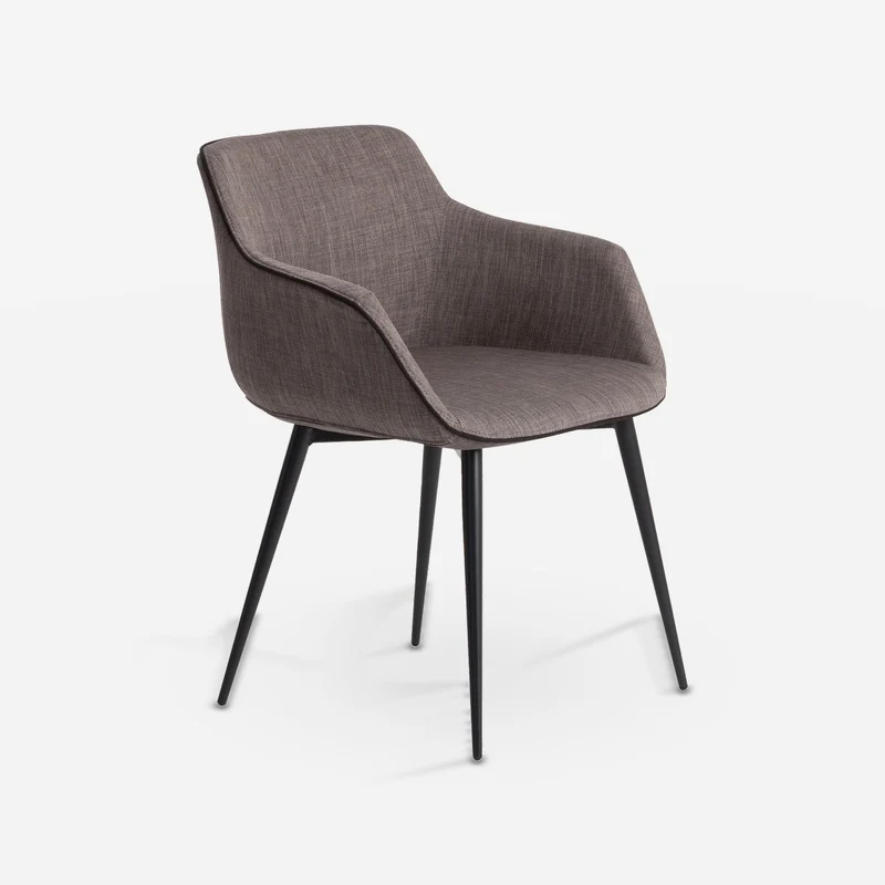 Dark grey fabric chair