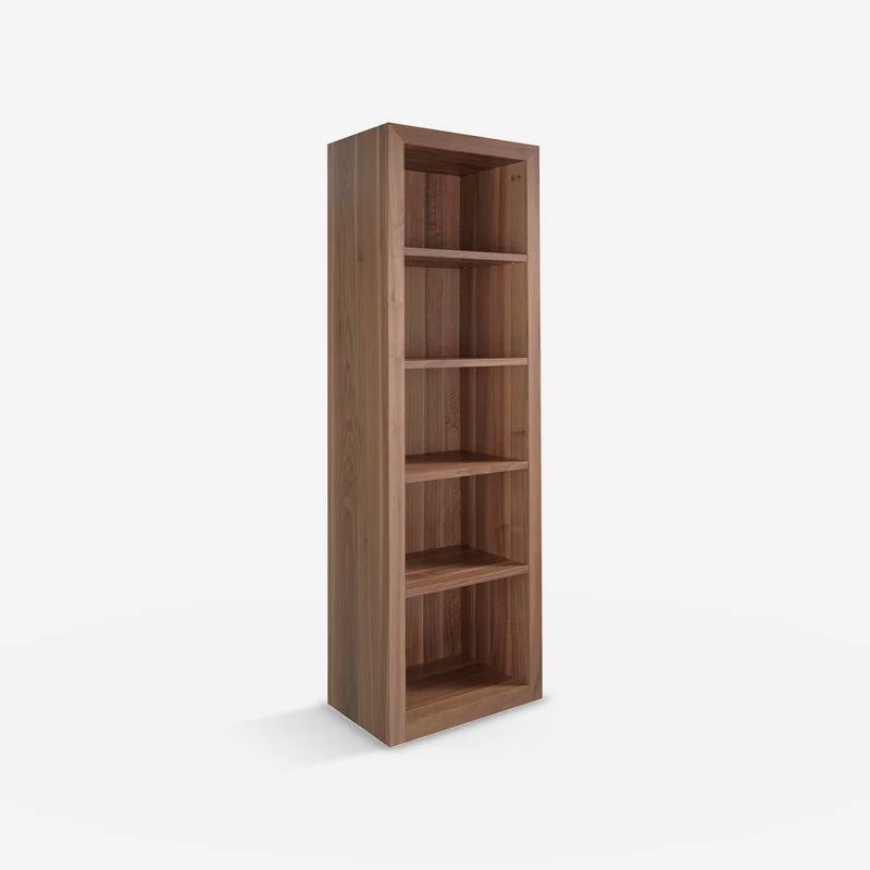 Walnut wood shelving